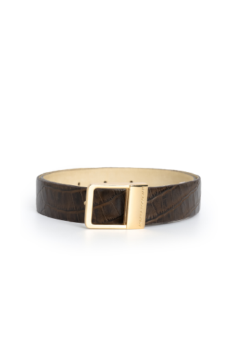 Jandra Leather Belt Deep Brown
