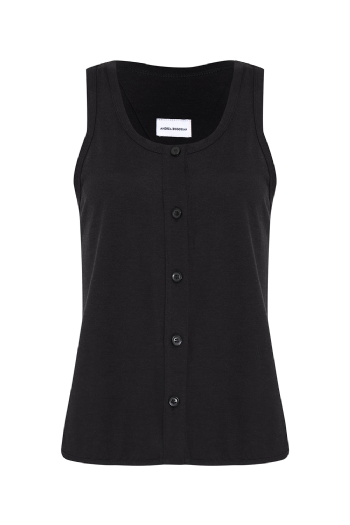 Lineta Knit Tank Top Black