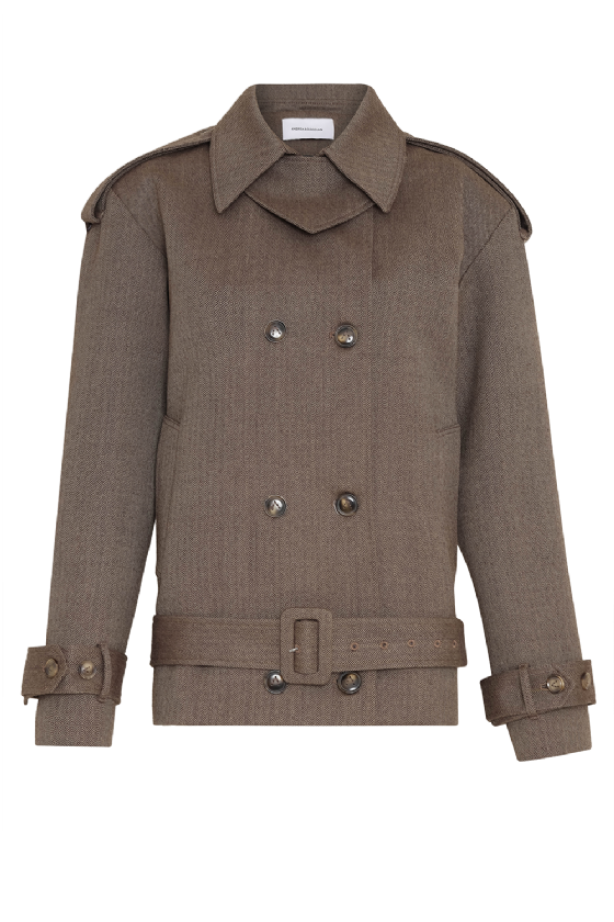 Lasacia Wool Coat Brown