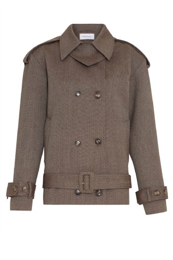 Lasacia Wool Coat Brown