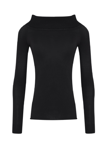  Letania Knit Blouse Black