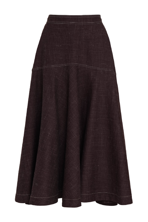 Limarta Wool Skirt Wine