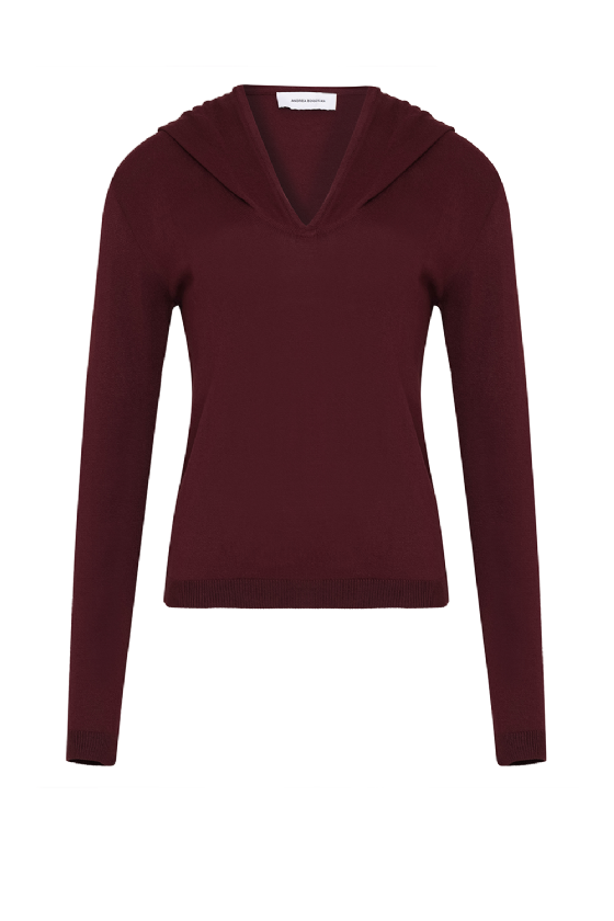 Lorron Knitting Blouse Aubergine