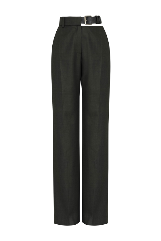 Lisbel Wool Pants Deep Green
