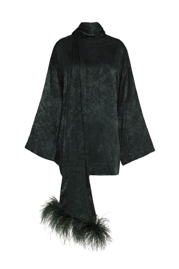 Devore Lelo Dress Deep Green