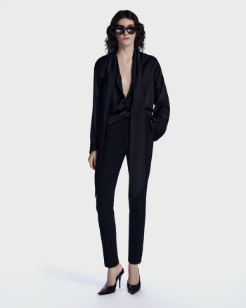 Lenis Silk Shirt Black