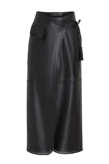 Lancer Leather Skirt Black