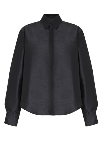 Lutla Shantung Shirt Black