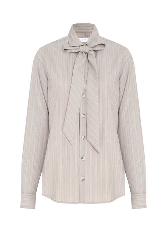 Lulu Wool Shirt Taupe Gris