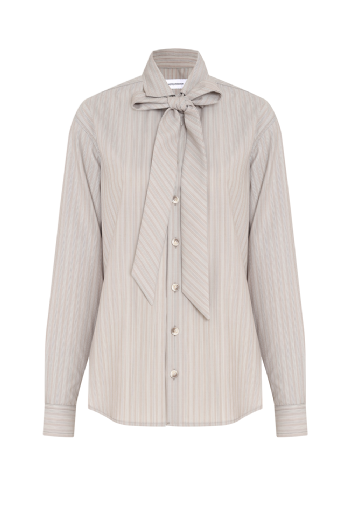 Lulu Wool Shirt Taupe Gris