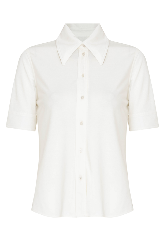 Liquet Knit Blouse Off White
