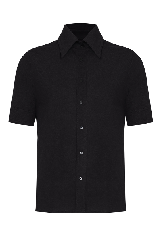 Liquet Knit Blouse Black