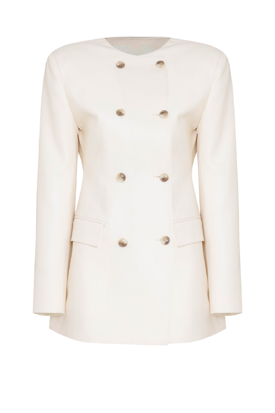  Liliane Wool Blazer Off White