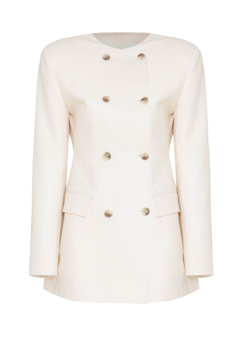  Liliane Wool Blazer Off White
