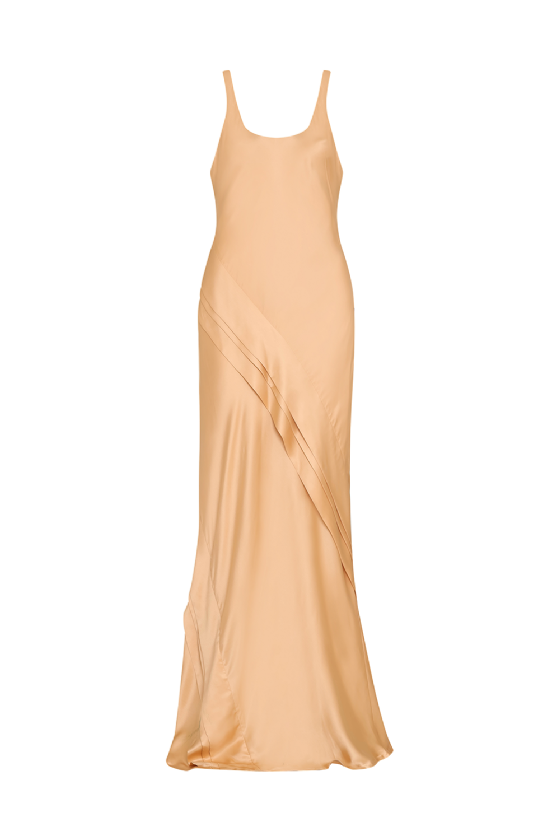 Leda Silk Dress Sand