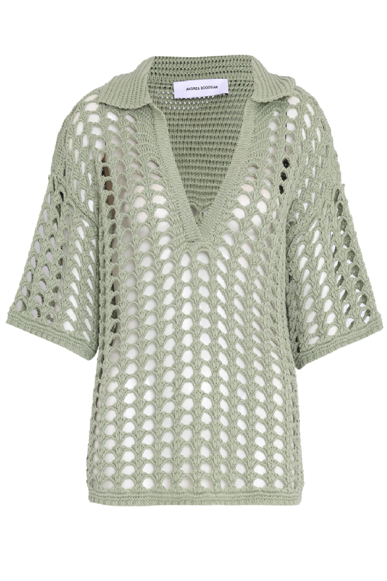 Justino Knit Blouse Fresh Mint
