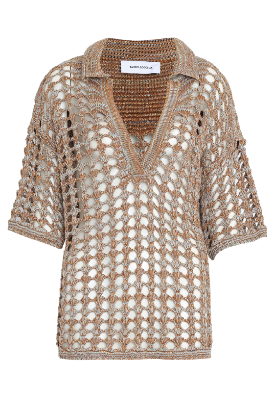 Justino Knit Blouse Almond-Butter
