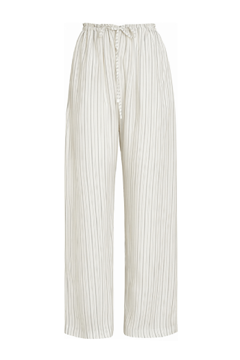 Marel Silk Pants Off White - Gray