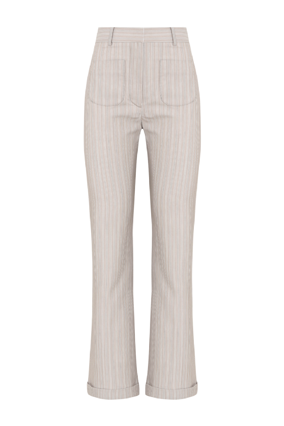  Wool Pants Lensa Taupe Gris
