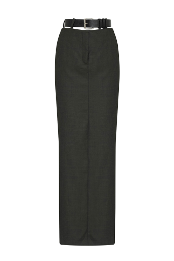 Lilita Wool Skirt Deep Green