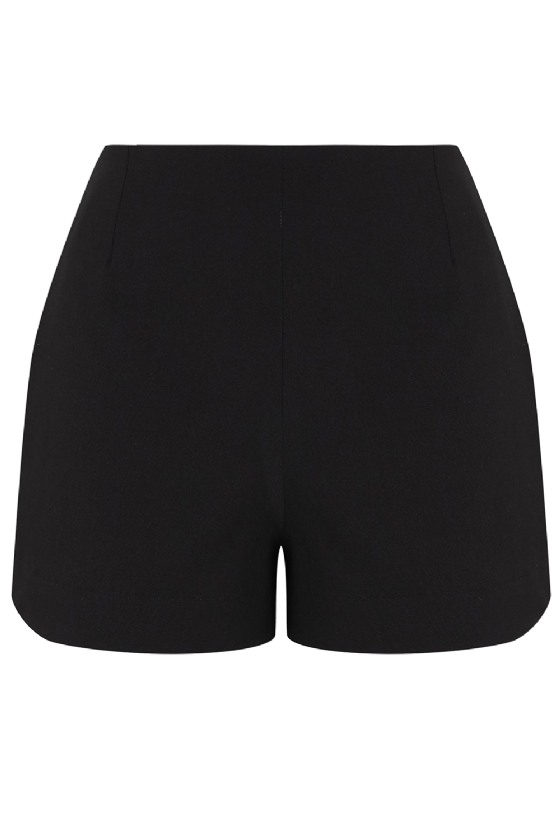 Lem Wool Shorts Black