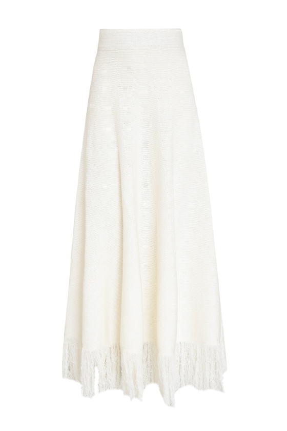 Knitted Skirt Off White