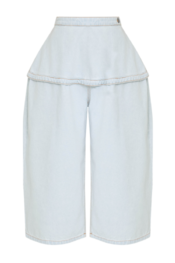 Lania Denim Bermuda Shorts Light Blue