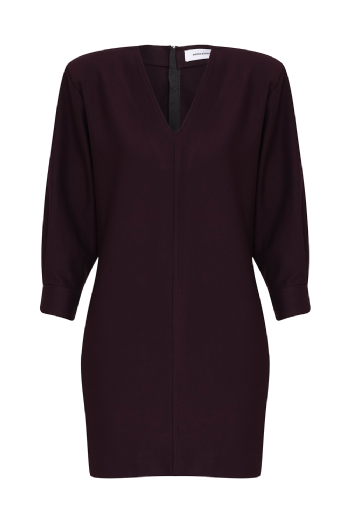  Lareth Knit Dress Aubergine