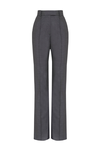 Leonor Wool Pants Gris Mélangé