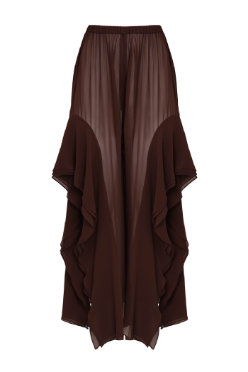 Luzi Silk Pants Brown