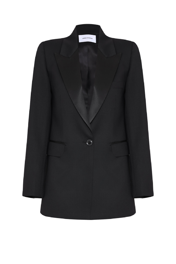 Lidia Wool Blazer Black