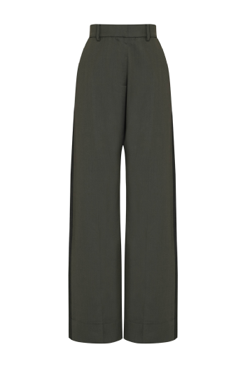 Lurita Wool Pants Dark Olive