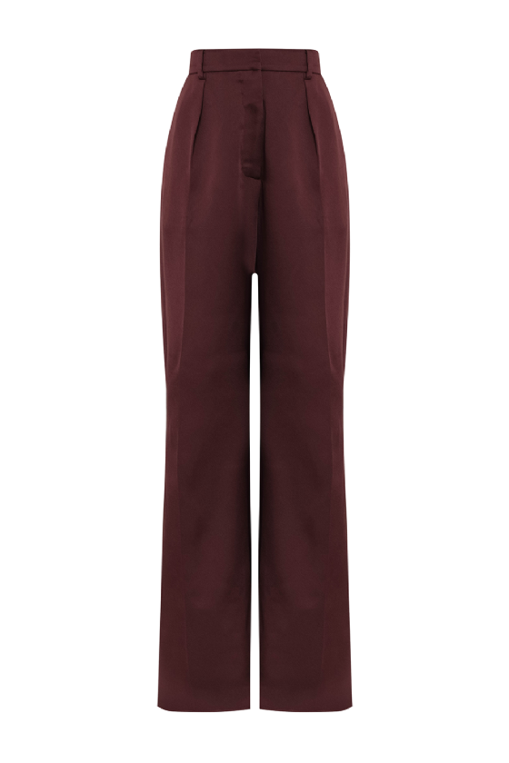 Lui Crepe Pants Brown