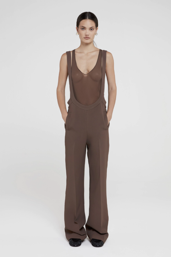 Ilipa Tailored Jumpsuit Nut Brown
