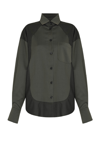 Luzia Wool Shirt Dark Olive