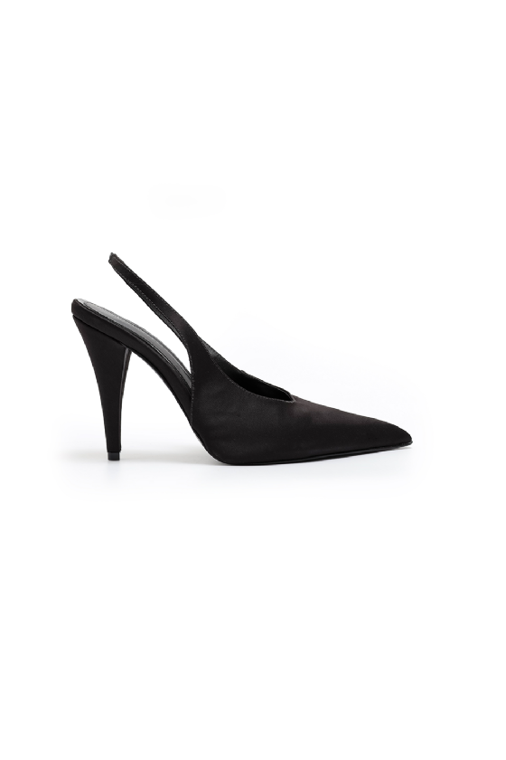 Loiza Satin Pump Black