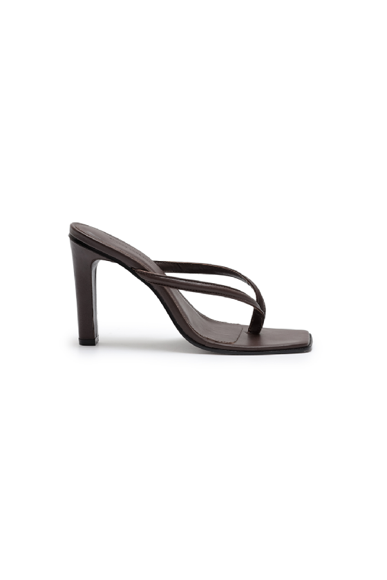 Marsha Leather Sandal Ebene Brown