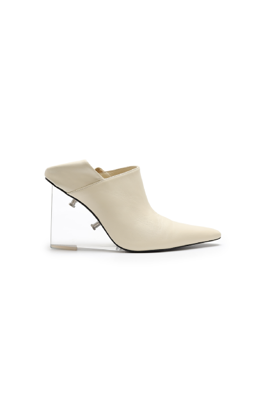 Malai Leather Mule White