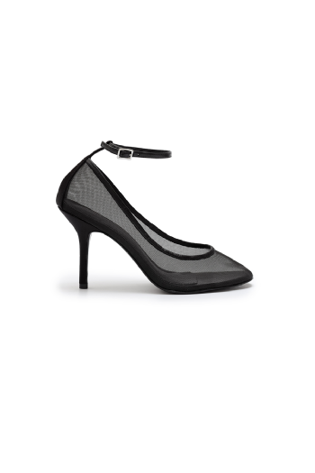 Minju Mesh Pumps Black