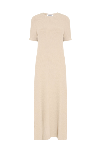 Lastic Knit Dress Etoupe