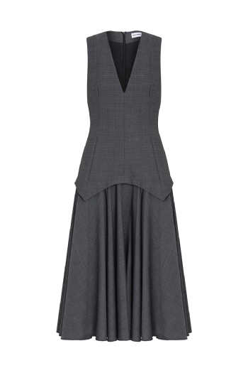 Marimar Wool Dress Stone Melange