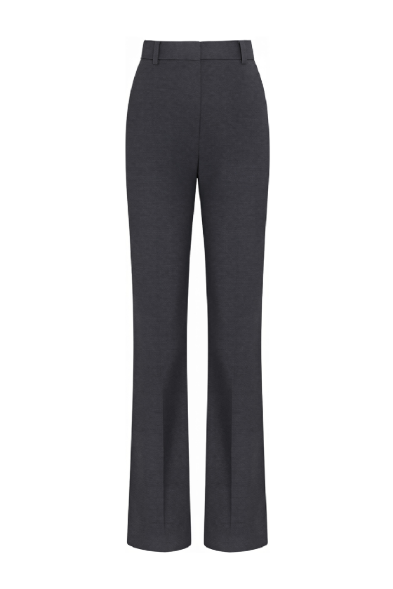 Monata Wool Trousers Melange Gris