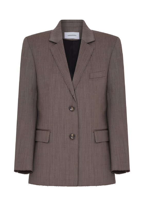  Madeleine Wool Blazer Light Brown