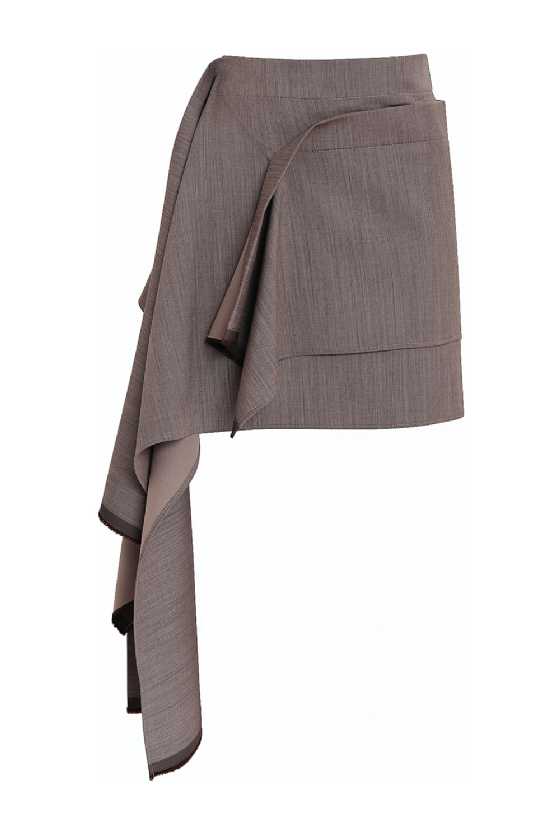 Mc Muty Wool Skirt  Light Brown