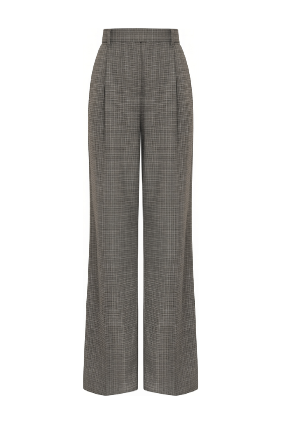  Maze Wool Blend Trousers  Olive - Gris