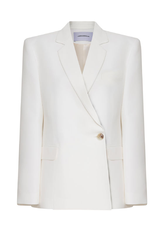  Maibelle Crepe Blazer  Off White