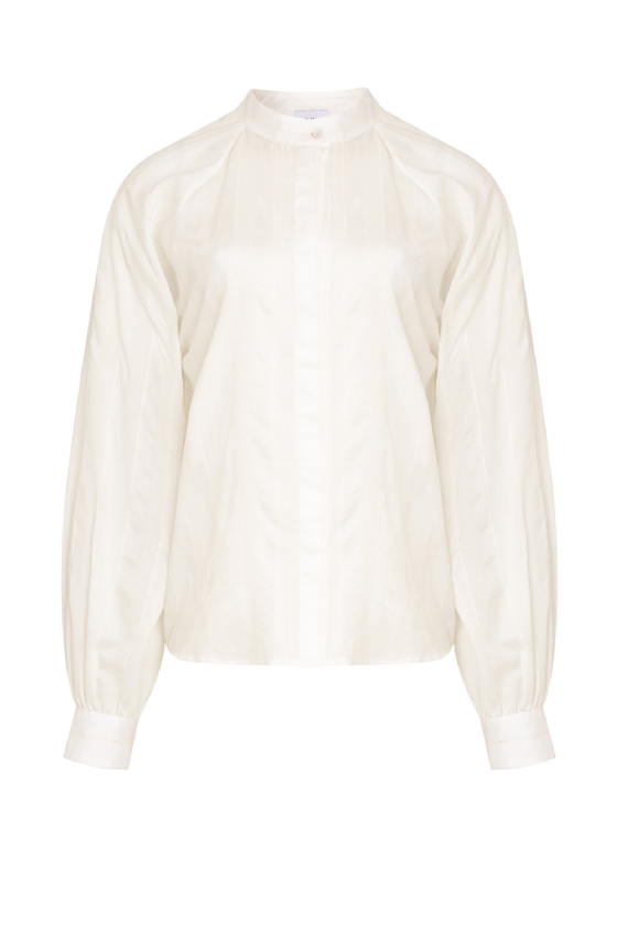 L Millib Voile Shirt Off White