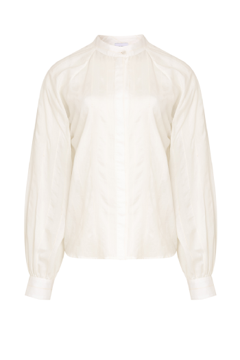 L Millib Voile Shirt Off White