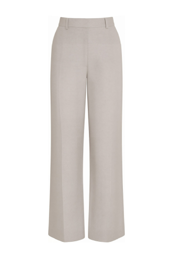 L Mup Crepe Trousers Melange Etoupe