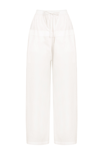 Milley Poplin Trousers Off White